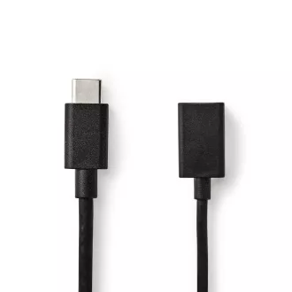 Nedis CCGB61710BK02 - USB 3.0 Kabel | Typ-C Zástrčka - A Zásuvka | 0,15 m | Černá barva Nedis CCGB61710BK02 - USB 3.0 Kabel | Typ-C Zástrčka - A Zásuvka | 0,15 m | Černá barva