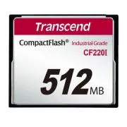 Transcend 512MB INDUSTRIAL TEMP CF220I CF CARD (SLC) Fixed disk and UDMA5