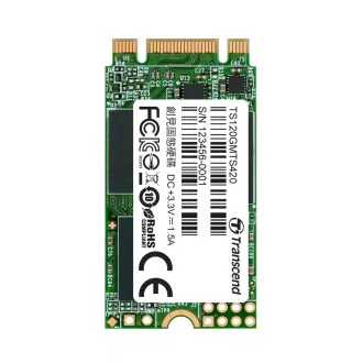 TRANSCEND MTS420S 120GB SSD disk M.2 2242, SATA III (3D TLC), 500MB/s R, 350MB/s W TRANSCEND MTS420S 120GB SSD disk M.2 2242, SATA III (3D TLC), 500MB/s R, 350MB/s W