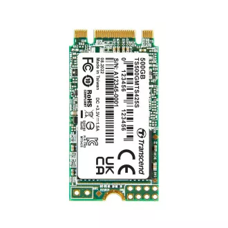TRANSCEND MTS425S 500GB SSD disk M.2 2242, SATA III 6Gb/s (3D TLC), 530MB/s R, 480MB/s W TRANSCEND MTS425S 500GB SSD disk M.2 2242, SATA III 6Gb/s (3D TLC), 530MB/s R, 480MB/s W