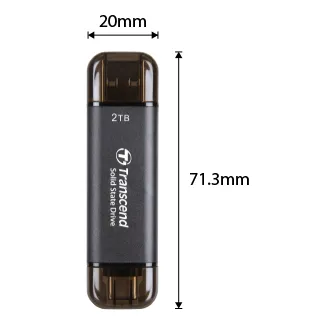 Transcend TS2TESD310C 2TB USB Type-A/USB Type-C 3D NAND flash R 1050 MB/s, W 950 MB/s Transcend TS2TESD310C 2TB USB Type-A/USB Type-C 3D NAND flash R 1050 MB/s, W 950 MB/s