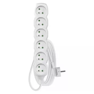 Emos prodlužovací šňůra P0613R - 6 zásuvek, 3m, 16A Emos prodlužovací šňůra P0613R - 6 zásuvek, 3m, 16A