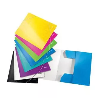 LEITZ Tříchlopňové desky WOW, A4, černá LEITZ Tříchlopňové desky WOW, A4, černá