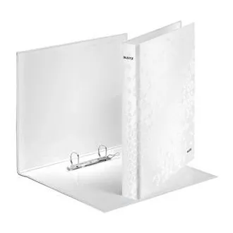 LEITZ Kroužkový pořadač WOW, A4+, 2DR/25mm, perleťová bílá LEITZ Kroužkový pořadač WOW, A4+, 2DR/25mm, perleťová bílá