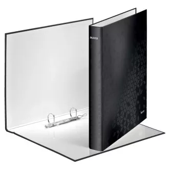 LEITZ Kroužkový pořadač WOW, A4+, 2DR/25mm, černá LEITZ Kroužkový pořadač WOW, A4+, 2DR/25mm, černá