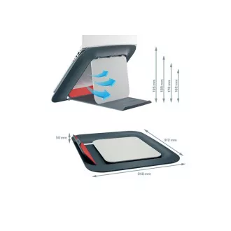 LEITZ Nastavitelný stojan pod notebook ERGO Cosy, sametově šedá