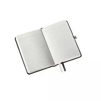 LEITZ Zápisník STYLE A6, tvrdé desky, čtverečkovaný, saténově černá LEITZ Zápisník STYLE A6, tvrdé desky, čtverečkovaný, saténově černá