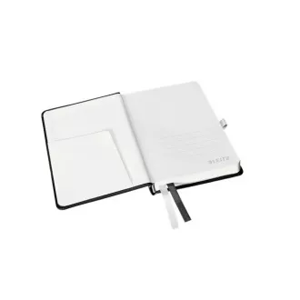 LEITZ Zápisník STYLE A6, tvrdé desky, čtverečkovaný, saténově černá LEITZ Zápisník STYLE A6, tvrdé desky, čtverečkovaný, saténově černá