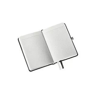 LEITZ Zápisník STYLE A6, tvrdé desky, čtverečkovaný, saténově černá LEITZ Zápisník STYLE A6, tvrdé desky, čtverečkovaný, saténově černá