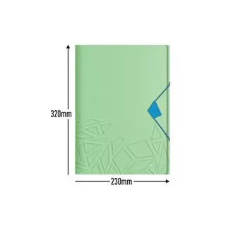 LEITZ Tříchlopňové desky UrbanChic PP, A4, zelená LEITZ Tříchlopňové desky UrbanChic PP, A4, zelená