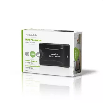 Nedis VCON3463BK - HDMI Převodník | SCART Zásuvka | Výstup HDMI | 1cestný | 1080p | 1.2 Gbps | ABS | Černá Nedis VCON3463BK - HDMI Převodník | SCART Zásuvka | Výstup HDMI | 1cestný | 1080p | 1.2 Gbps | ABS | Černá
