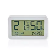 Nedis ZBSC30WT - Smart Sensor Klimatu | Zigbee 3.0 | Napájení z baterie | Android / IOS | Bílá