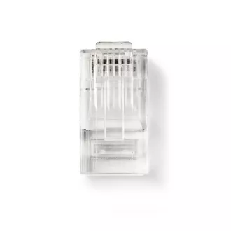 Nedis CCGB89305TP - RJ45 konektor| Zástrčka | Lanko UTP CAT6 | Přímý | Pozlacené | 10 kusů | PVC | Transparentní | Box