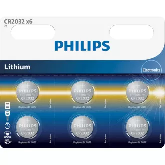 Philips baterie CR2032P6/01B - 6ks Philips baterie CR2032P6/01B - 6ks