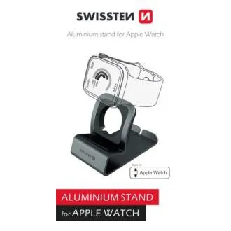 SWISSTEN HLINÍKOVÝ STOJÁNEK PRO iWATCH ŠEDÝ SWISSTEN HLINÍKOVÝ STOJÁNEK PRO iWATCH ŠEDÝ