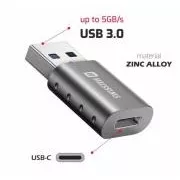 SWISSTEN ADAPTER USB-A(M)/USB-C(F)