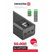 SWISSTEN POWER LINE POWER BANK 50000 mAh 100W POWER DELIVERY BLACK