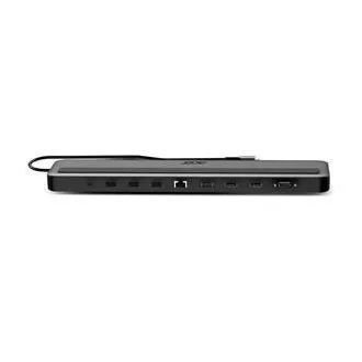 Acer 13in1 Type C Minidock: 3x USB3.0 (5Gbps Data Transfer), 1x USB-C (5Gbps Data transfer), 1x USB-C Power Delivery (up to 100W)