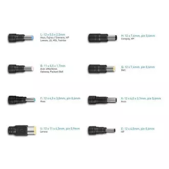 AVACOM QuickTIP 250W - univerzální adaptér pro notebooky + 8 konektorů AVACOM QuickTIP 250W - univerzální adaptér pro notebooky + 8 konektorů