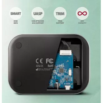 AXAGON ADSA-DC, USB-C 5Gbps - 2x SATA 6G 2.5"/3.5" SSD/HDD CLONE DUAL dokovací stanice