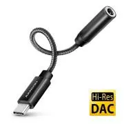 AXAGON ADA-HCPD, USB-C na 3.5mm jack - Hi-Res DAC audio adaptér, 384kHz/32bit, stereo, PD 60W 3A