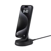 Belkin BOOST CHARGE PRO Qi2 15W Magnetický nabíjecí stojan, konvertibilní, bez adaptéru, černá