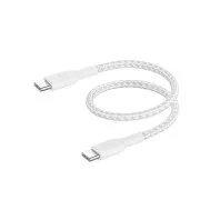 Belkin BOOST CHARGE USB-C/USB-C kabel, 15cm, bílý - odolný