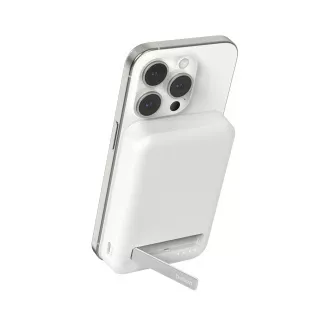 Belkin BOOST CHARGE Qi2 Magnetická Bezdrátová PowerBanka se stojánkem, 8000mAh, 15W, bílá Belkin BOOST CHARGE Qi2 Magnetická Bezdrátová PowerBanka se stojánkem, 8000mAh, 15W, bílá