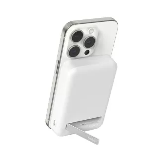 Belkin BOOST CHARGE Qi2 Magnetická Bezdrátová PowerBanka se stojánkem, 10000mAh, 15W, bílá Belkin BOOST CHARGE Qi2 Magnetická Bezdrátová PowerBanka se stojánkem, 10000mAh, 15W, bílá