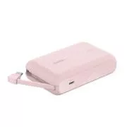 Belkin BOOST CHARGE USB-C Power Delivery PowerBanka s integrovaným USB-C kabelem, 10000mAh, 20W, růžová
