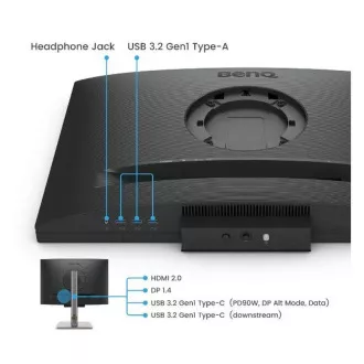 BenQ LCD LED RD240Q 24,1" IPS/2560x1600/5ms/DP/HDMI/2xUSB-C/3xUSB 3.0/pivot/95% DCI-P3/Daisy Chain/pro programatory/černá BenQ LCD LED RD240Q 24,1" IPS/2560x1600/5ms/DP/HDMI/2xUSB-C/3xUSB 3.0/pivot/95% DCI-P3/Daisy Chain/pro programatory/černá