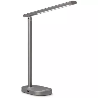 CONNECT IT SHINE stolní LED lampička,USB výstup, ŠEDÁ CONNECT IT SHINE stolní LED lampička,USB výstup, ŠEDÁ