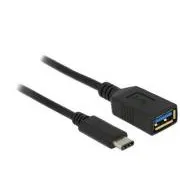 Delock adaptér SuperSpeed USB (USB 3.1, Gen 1) USB Type-C samec > USB Type A samice 15 cm černý