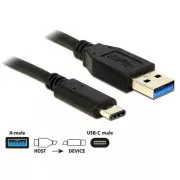 Delock Kabel SuperSpeed USB 10 Gbps (USB 3.1, Gen 2) Typ A samec > USB Type-C samec 0,5 m černý