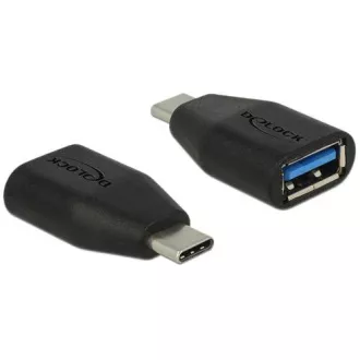 Delock Adaptér SuperSpeed USB 10 Gbps (USB 3.1 Gen 2) USB Type-C samec > Typ-A samice Delock Adaptér SuperSpeed USB 10 Gbps (USB 3.1 Gen 2) USB Type-C samec > Typ-A samice