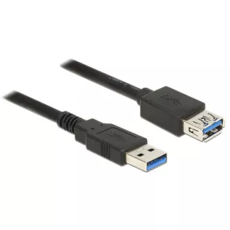 Delock Prodlužovací kabel USB 3.0 Typ-A samec > USB 3.0 Typ-A samice 5,0 m černý Delock Prodlužovací kabel USB 3.0 Typ-A samec > USB 3.0 Typ-A samice 5,0 m černý