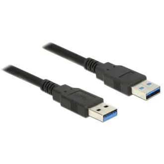 Delock Kabel USB 3.0 Typ-A samec > USB 3.0 Typ-A samec 5,0 m černý Delock Kabel USB 3.0 Typ-A samec > USB 3.0 Typ-A samec 5,0 m černý