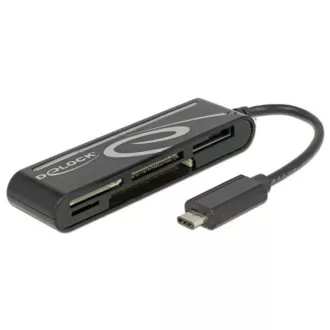 Delock USB 2.0 čtečka karet USB Type-C samec 5 slotů Delock USB 2.0 čtečka karet USB Type-C samec 5 slotů