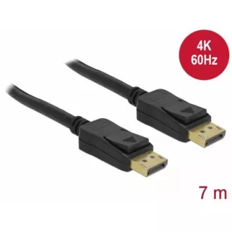 Delock Displayport 1.2 kabel samec > Displayport samec 4K 60 Hz 7 m Delock Displayport 1.2 kabel samec > Displayport samec 4K 60 Hz 7 m