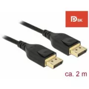 Delock DisplayPort kabel 8K 60 Hz 2 m DP 8K certifikováno