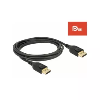 Delock DisplayPort kabel 8K 60 Hz 2 m DP 8K certifikováno Delock DisplayPort kabel 8K 60 Hz 2 m DP 8K certifikováno