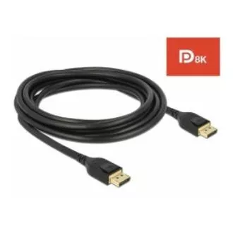 Delock DisplayPort kabel 8K 60 Hz 3 m DP 8K certifikováno Delock DisplayPort kabel 8K 60 Hz 3 m DP 8K certifikováno
