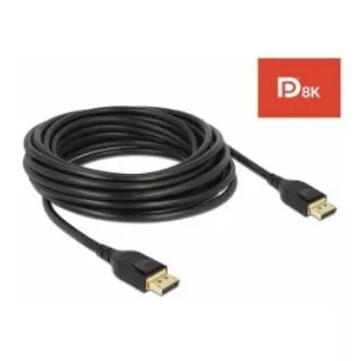 Delock DisplayPort kabel 8K 60 Hz 5 m DP 8K certifikováno Delock DisplayPort kabel 8K 60 Hz 5 m DP 8K certifikováno