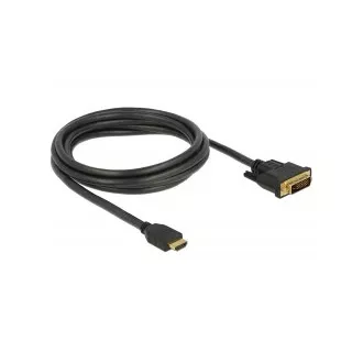 Delock Kabel HDMI na DVI 24+1 obousměrný 2 m Delock Kabel HDMI na DVI 24+1 obousměrný 2 m