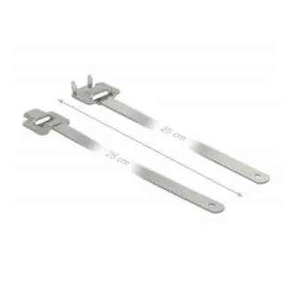 Delock Kabelové pásky z ušlechtilé oceli opětovně použitelné se sklopnou sponou D 250 x Š 10 mm 10 kusů Delock Kabelové pásky z ušlechtilé oceli opětovně použitelné se sklopnou sponou D 250 x Š 10 mm 10 kusů