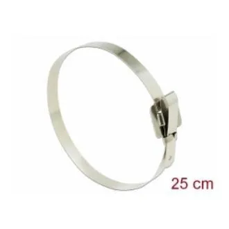 Delock Kabelové pásky z ušlechtilé oceli opětovně použitelné se sklopnou sponou D 250 x Š 10 mm 10 kusů Delock Kabelové pásky z ušlechtilé oceli opětovně použitelné se sklopnou sponou D 250 x Š 10 mm 10 kusů