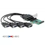 Delock PCI Express Karta na 4 x Sériový RS-232 se zdrojem napětí