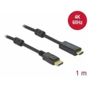 Delock Kabel z Active DisplayPort 1.2 na HDMI, 4K, 60 Hz 1 m