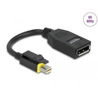 Delock Mini DisplayPort 1.4 na DisplayPort adaptér s aretací 8K 60 Hz Delock Mini DisplayPort 1.4 na DisplayPort adaptér s aretací 8K 60 Hz