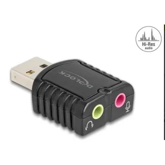 Delock Externí zvuková karta USB 24 bitů / 96 kHz Plug & Play pro Windows, MAC, Linux, Chrome OS Delock Externí zvuková karta USB 24 bitů / 96 kHz Plug & Play pro Windows, MAC, Linux, Chrome OS
